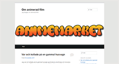 Desktop Screenshot of animemarket.se